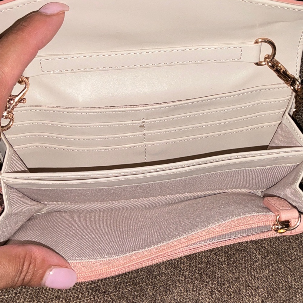 Lauren Conrad Pink Crossbody Wallet - Picture 2 of 5